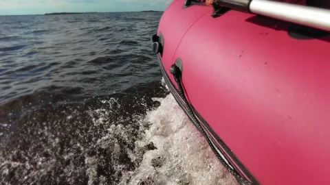 Boat on the water Stock Footage 237190692