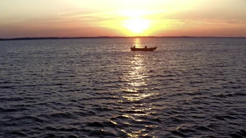 Boat in water. Video stock 245093757