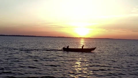 Boat in water. Video stock 245093758