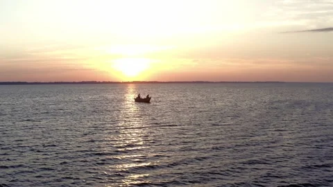 Boat in water. Video stock 245093782