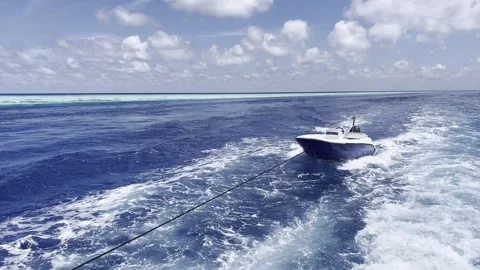 BOAT ON THE WATER Stock Footage 305277194