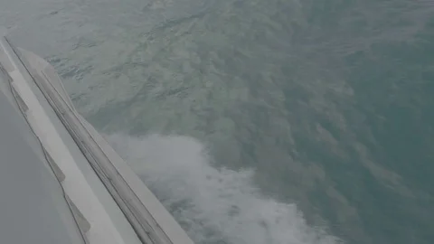 Boat Water Splashes flat Stock Footage 80388720