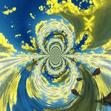 Boat on water surface Stock Illustration