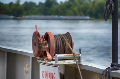 Boat Winch Foto stock