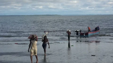 Boat work in colombia choco 04 Video stock 60628423
