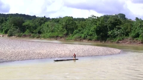 Boat work in colombia choco 09 Video stock 60634448
