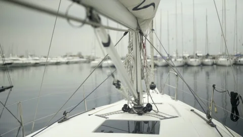 On the boat, yacht. Stock Footage 124640989