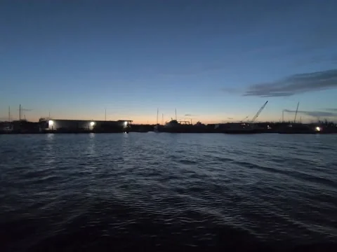 Boat Yard Night 動画素材 165015372