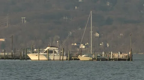 BoatDock 001 Stock Footage