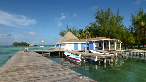 Boathouse Coco Plum Belize Stock Footage 135071990