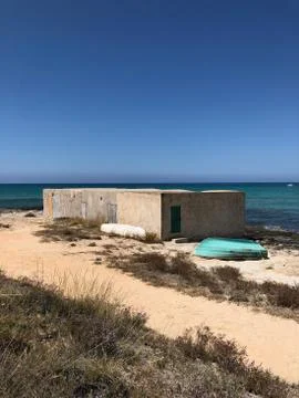 Boathouse in Mallorca Stock Photos