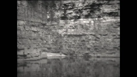 Boating Ausable Chasm 1931 Stock Footage 176547262