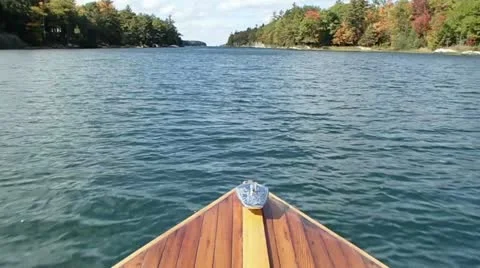 Boating on Calm Waters Stock Footage 12527452