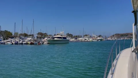 Boating in Dana Point, Orange County, California Stock Footage 156974269