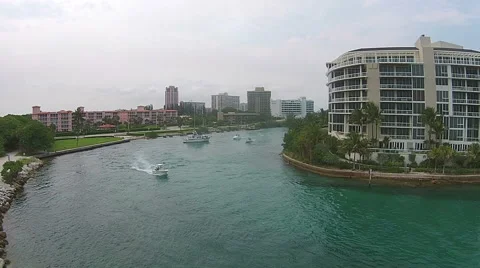 Boating Inlet aerial view 動画素材 41643906