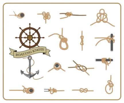 Boating knots 3 Stock Illustration