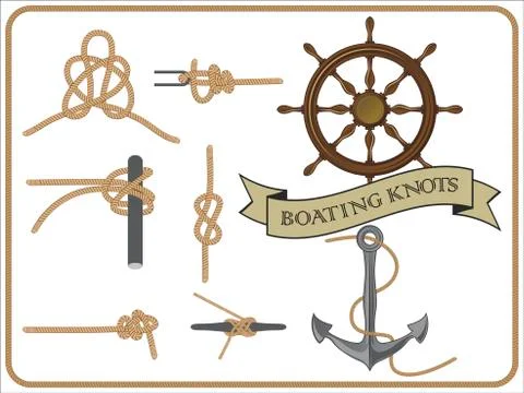 Boating knots 5 Stock Illustration