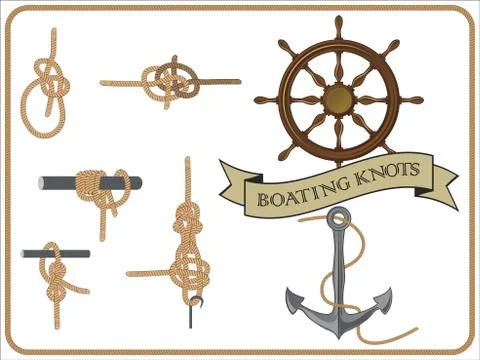 Boating knots 6 Stock Illustration