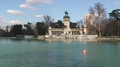 Boating at lake Stock Footage 3858102