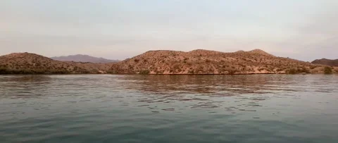 Boating on Lake Havasu in Fall Video stock 147759604