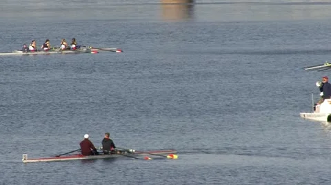 BOATING ON LAKE - HD Stock Footage 12422036