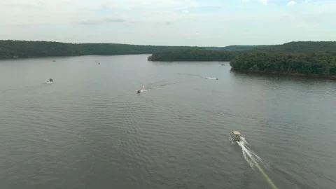 Boating Lake Ozark 库存影片 201263846