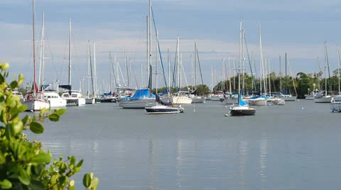 Boating on ocean Stock Footage 22578341