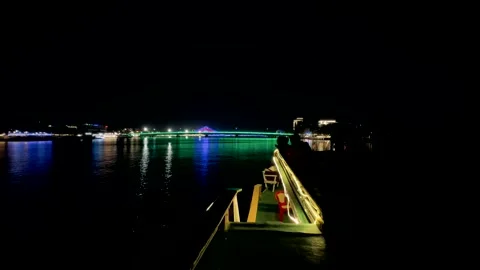 Boating on a river in cambodia Stock Footage 305493042