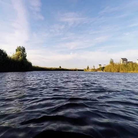 Boating on the river Stock Footage 69456965