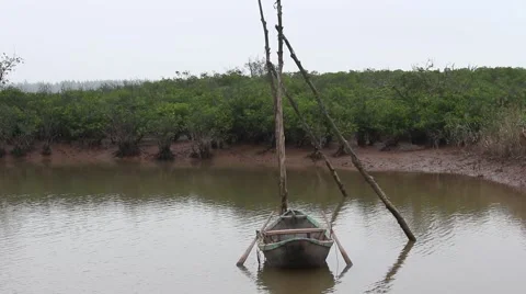Boating on the river with small children Stock Footage 47455841