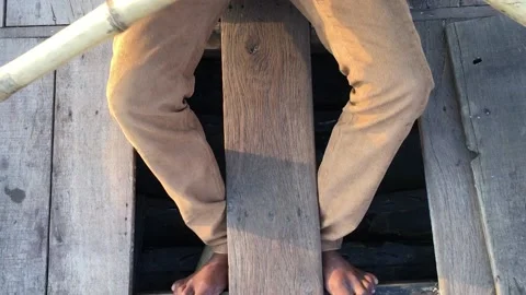 Boating at riverside  스톡 동영상 133586057