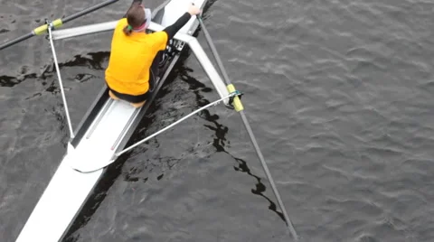 BOATING, ROWING TEAM Stock Footage 56074331
