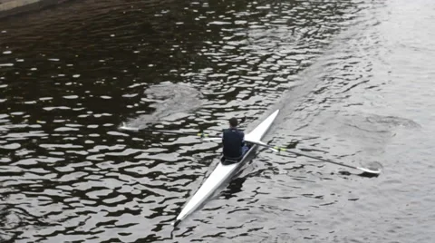 BOATING, ROWING TEAM Stock Footage 56075429