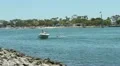 Boating Safety - Skier In The Water Warning HD Footage