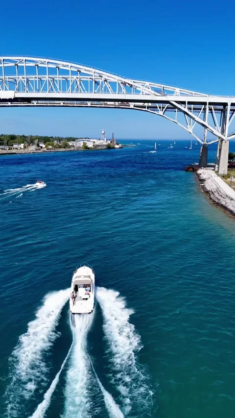 Boating in Sarnia Ontario Stock Footage 290994928