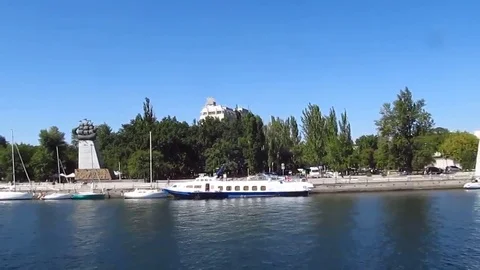 Boating on the ship Stock Footage 83134558