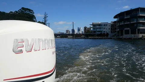 Boating on the Swan River, Perth - video collection of footage Stock Footage 105012824