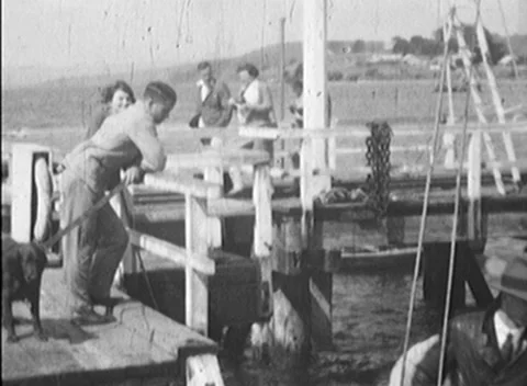 Boating Trip October, 1930 Stock Footage 155685707