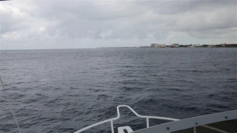 Boating in Tropical Waters Stock Footage 88967462