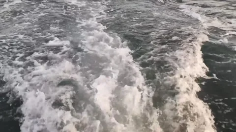 Boating water waves lake Video stock 274414759
