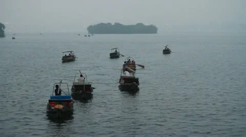 Boating on the West Lake Stock-Footage 12416266