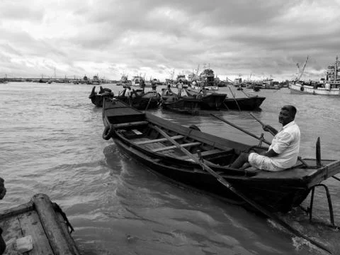 A boatman Stock Photos