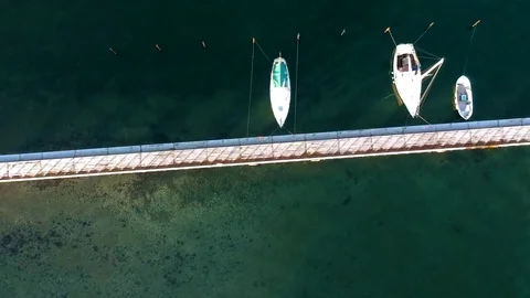 Boats from above 库存影片 105905368