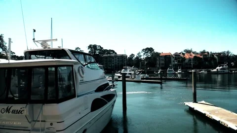 Boats and Lighthouse Stock Footage 131098026