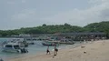 Boats and seascape in tourism location diving paradise Bali Padang Bai 4k or 4k+ Resolution