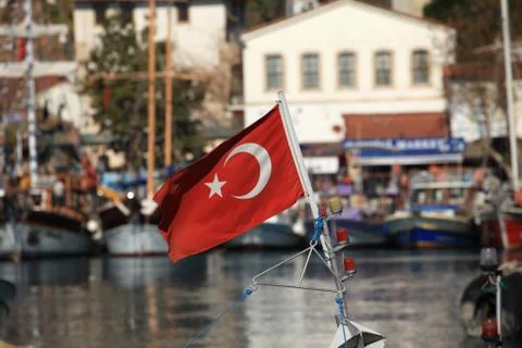 Boats in Antalya Stock Photos
