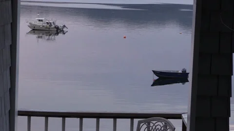 Boats in the bay Stock Footage 28598488