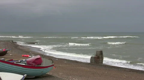 Boats on the beach Video stock 544734
