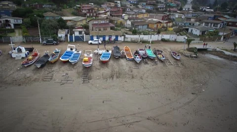Boats in the beach Stock Footage 46506383