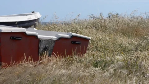 Boats on the beach Video stock 110903778